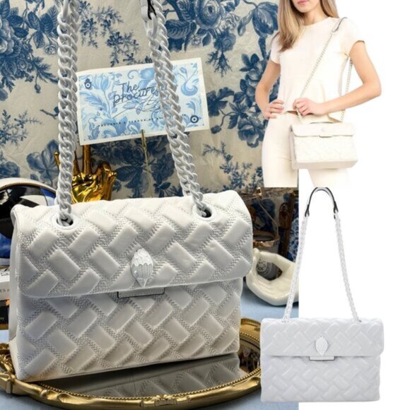Kurt Geiger Handbags - 🆕 KURT GEIGER LONDON 🧿 NWOT Kensington Drench Shoulder Bag, Pure White